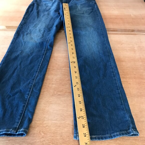 Levi's Strauss Signature Straight Jeans Women W30 10M Blue High Rise Dark Wash - Picture 9 of 14